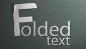 Photoshop – Realistic Folded Paper Text