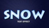 Photoshop – Snow Text Effect