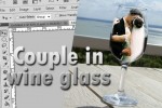 Photoshop – Photo in Wine Glass