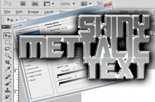 Photoshop – Shiny Metallic Text Effect