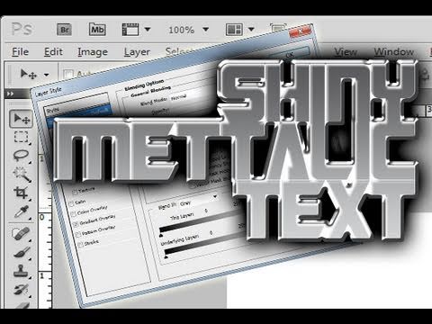 Photoshop – Shiny Metallic Text Effect 034
