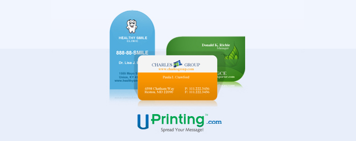 *Closed* 250 Die Cut Business Cards Giveaway from UPrinting.com Businesscard Diecutlong