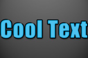 Photoshop PSD: Cool Blue Text