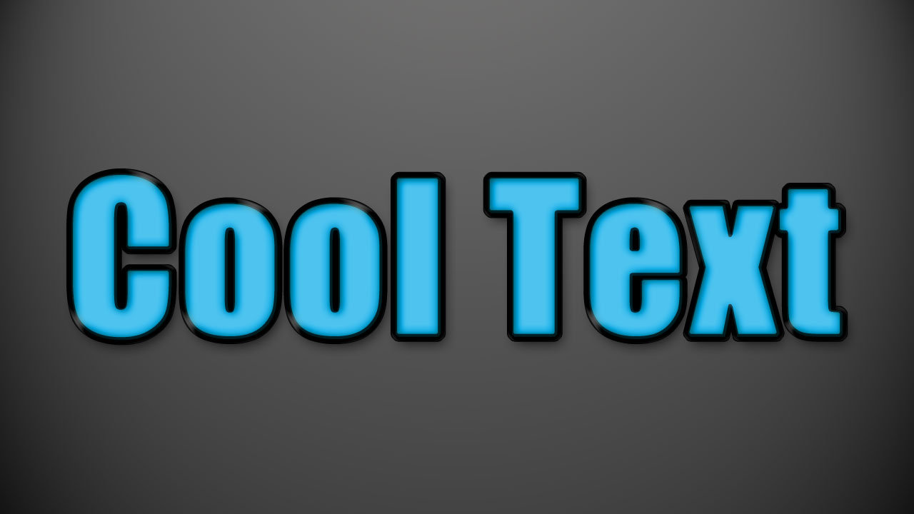 Photoshop PSD: Cool Blue Text Cool Text