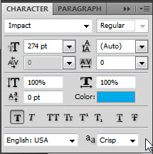 Photoshop PSD: Cool Blue Text