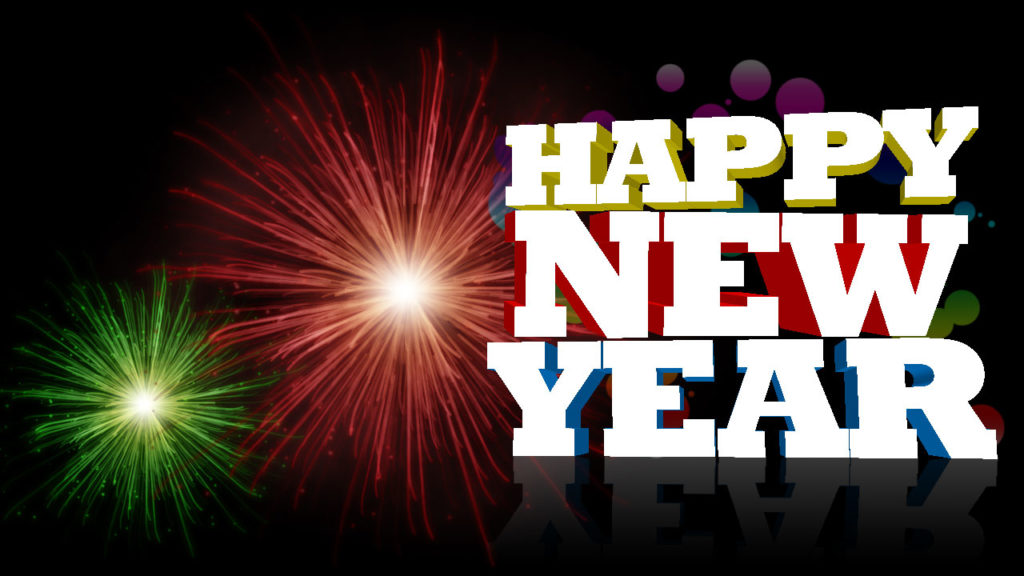 Happy New Year! Photoshop: Abstract Fireworks