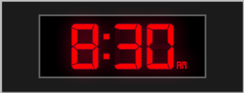 Photoshop: LED Clock Scale 0026