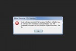Photoshop Error: Could Not Open Scratch File