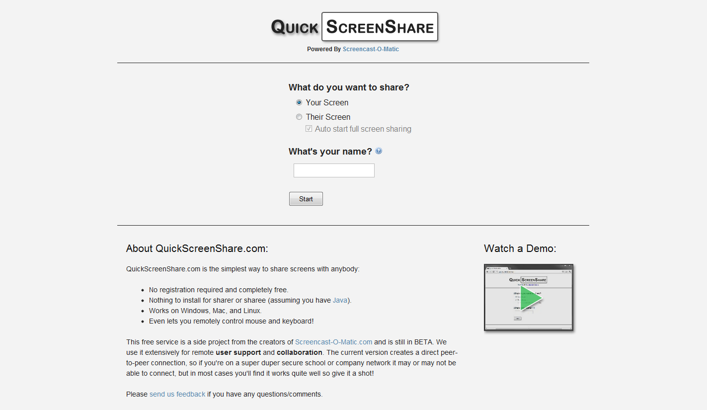 Simplest Way to Share Screens with Anyone Quick Screen Share