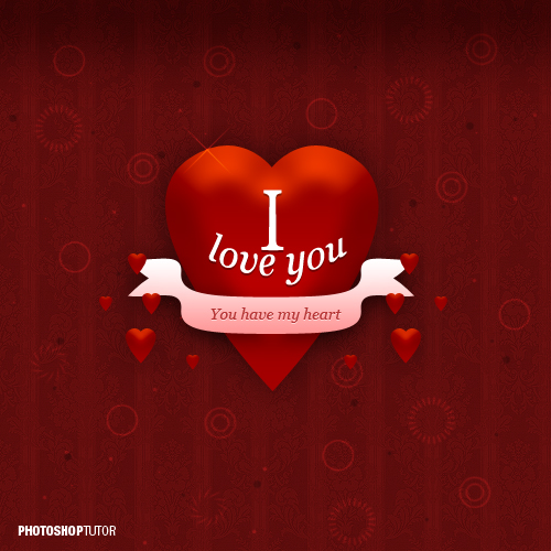 Valentines Day eCard: Photoshop Graphic Design Handful of Valentines Day Tutorials