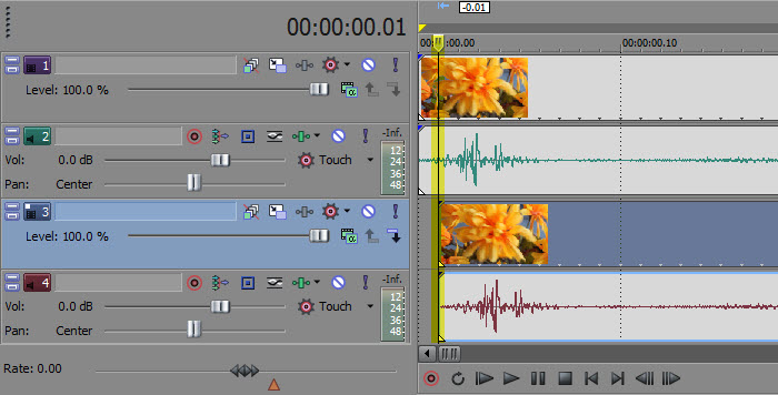 quantize_on Sony Vegas: Quantize to Frames