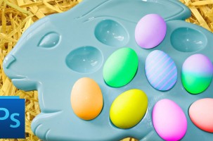 Color Your Easter Eggs in Photoshop