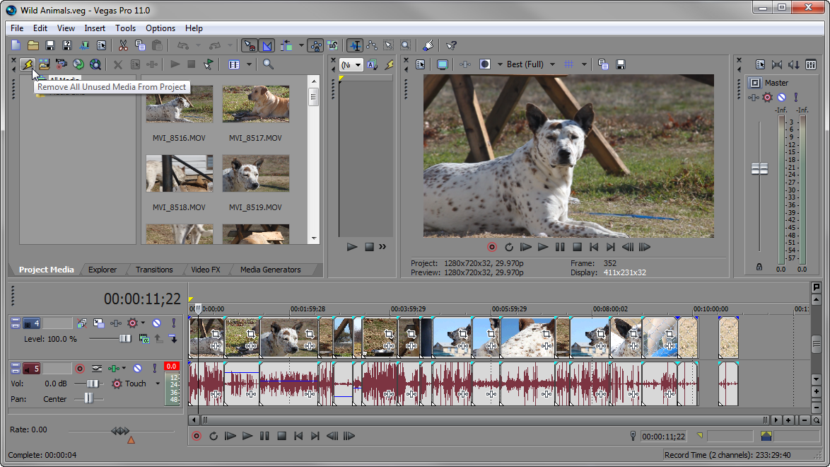 Remove Unused Media Sony Vegas: Remove Unused Media
