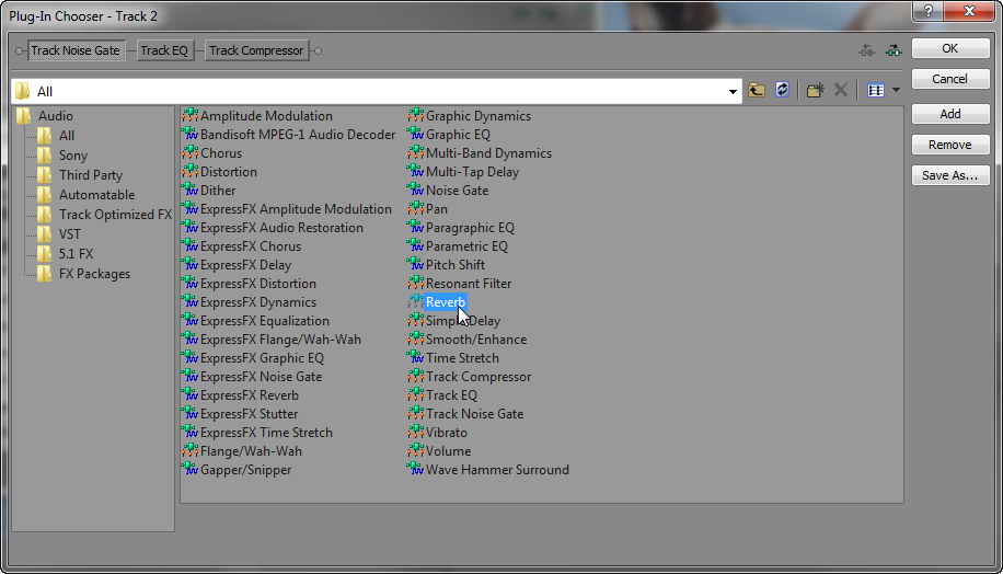 Add Reverb Effect Sony Vegas: Thoughts Effect
