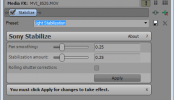 Sony Vegas: Stabilize Footage
