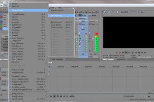 Sony Vegas: Manage Window Layouts
