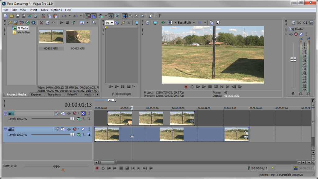 B-roll Footage Sony Vegas: Pole Reveal