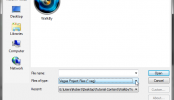 Sony Vegas: Limit Files Displayed in Open Dialog