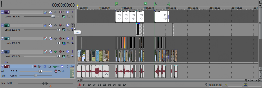Reset Soloed Tracks Sony Vegas: Solo Tracks