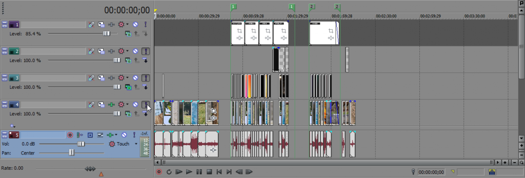 Solo Multiple Tracks Sony Vegas: Solo Tracks