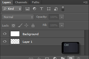Photoshop: New Layer Below