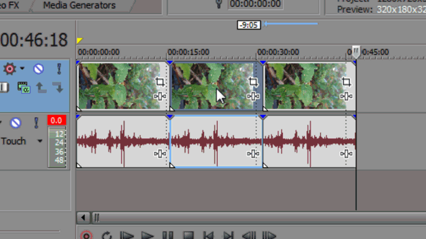 Splitting Events Sony Vegas: Splitting Events