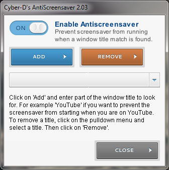 Disable Screensaver While Certain Apps Are Open