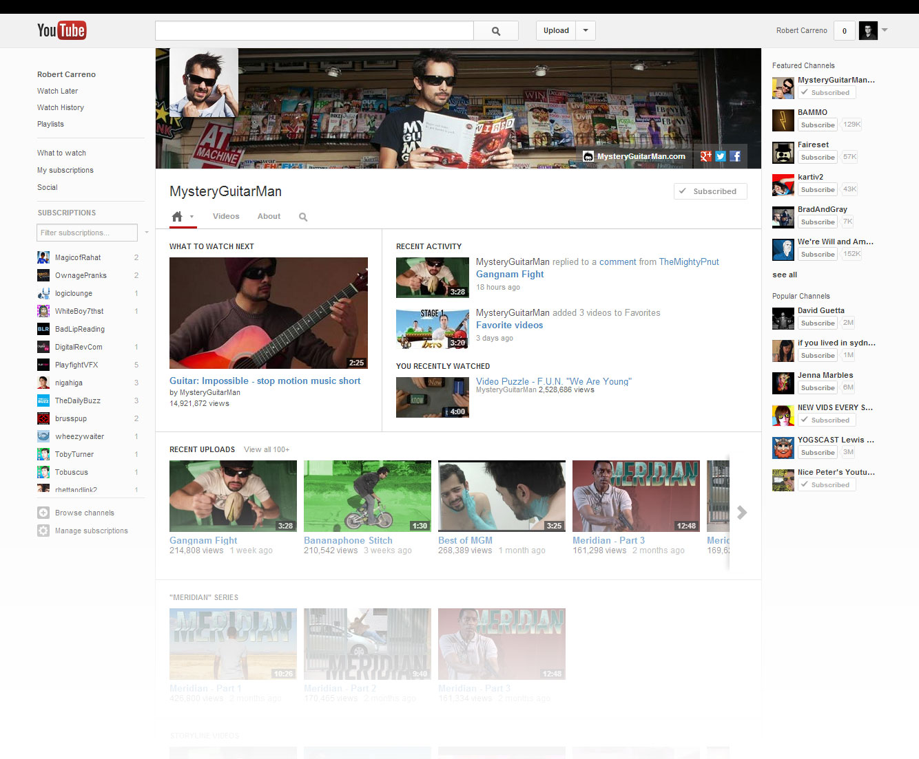 New YouTube Layout
