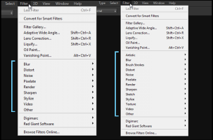 Photoshop CS6: Original Filter Menu
